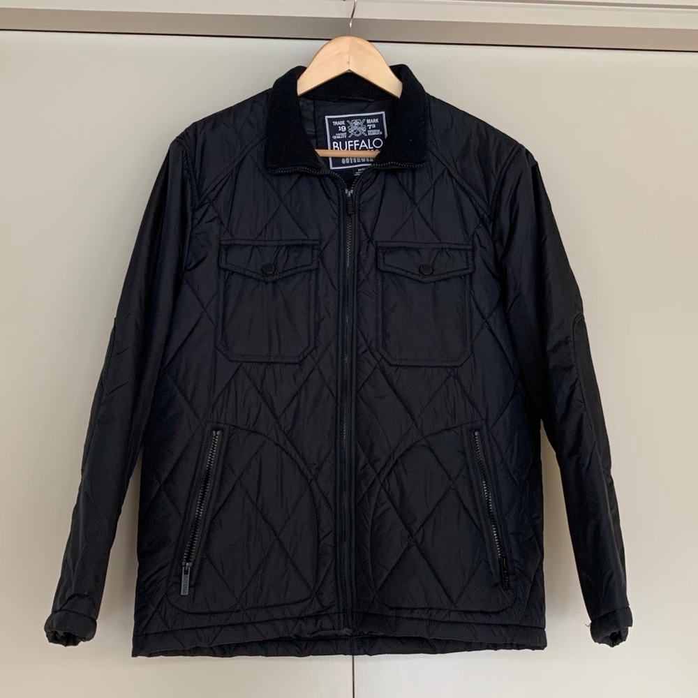Buffalo David Bitton Men’s Quilted Black Coat
